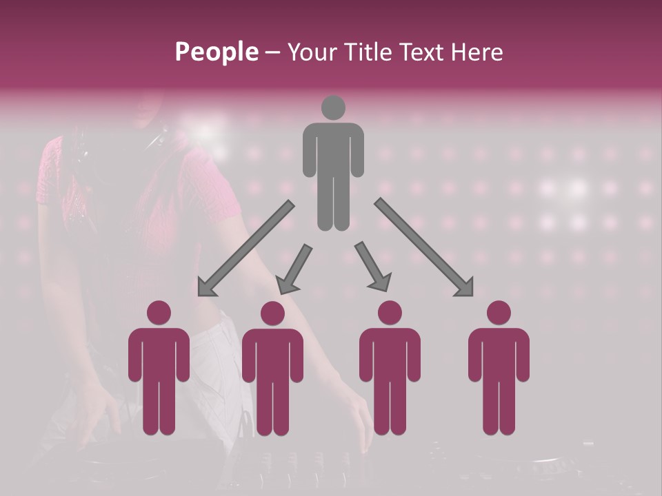 Mixer Headphones Beauty PowerPoint Template