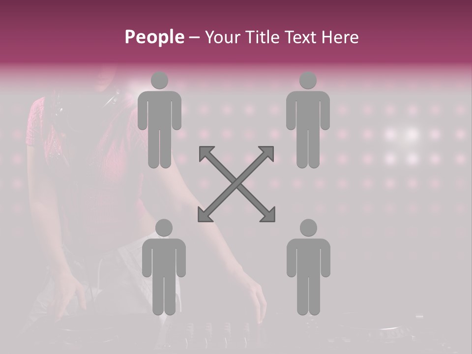 Mixer Headphones Beauty PowerPoint Template