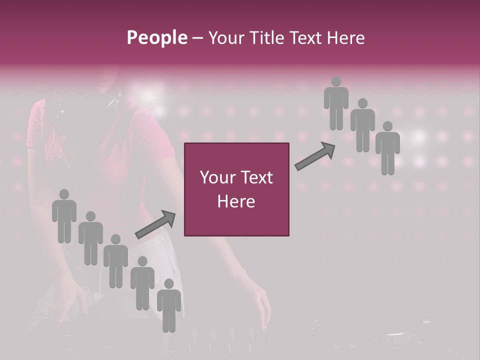 Mixer Headphones Beauty PowerPoint Template