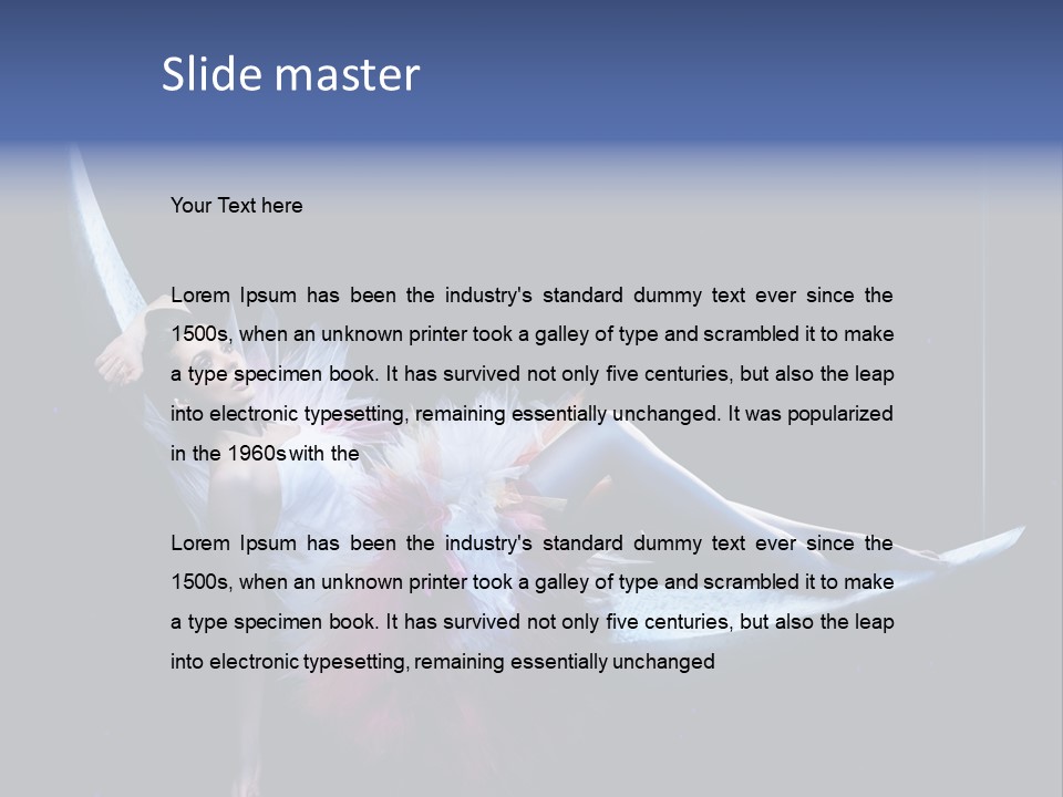 Dress Ice Elegance PowerPoint Template