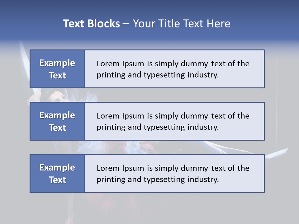 Dress Ice Elegance PowerPoint Template