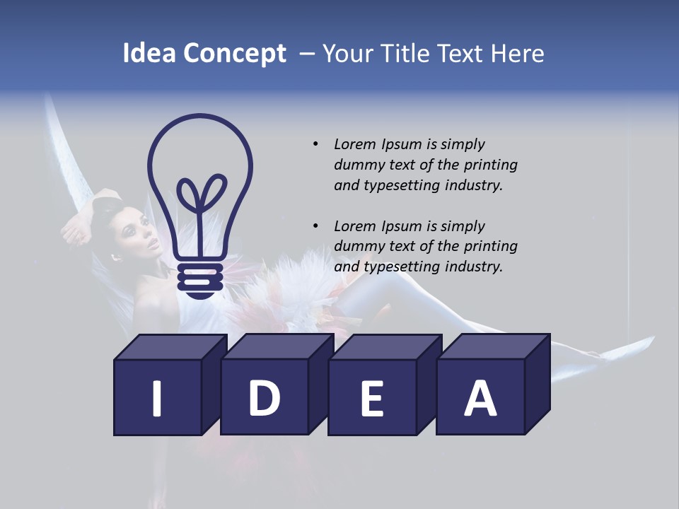 Dress Ice Elegance PowerPoint Template