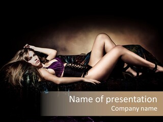 Leisure Figure Lascivious PowerPoint Template