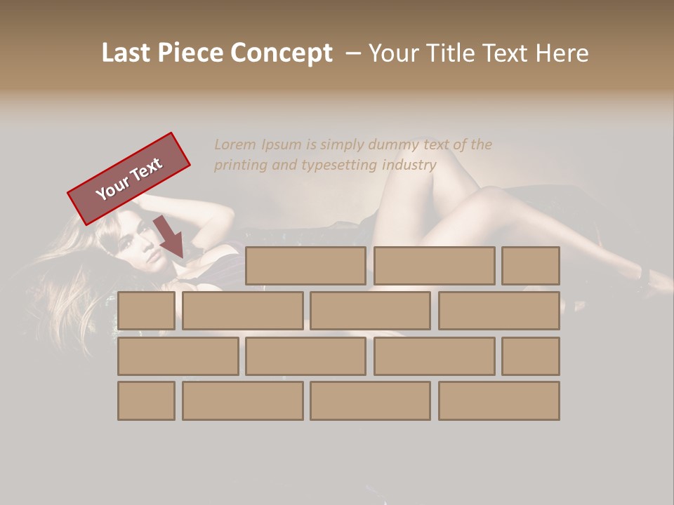 Leisure Figure Lascivious PowerPoint Template