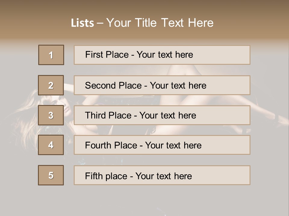 Leisure Figure Lascivious PowerPoint Template