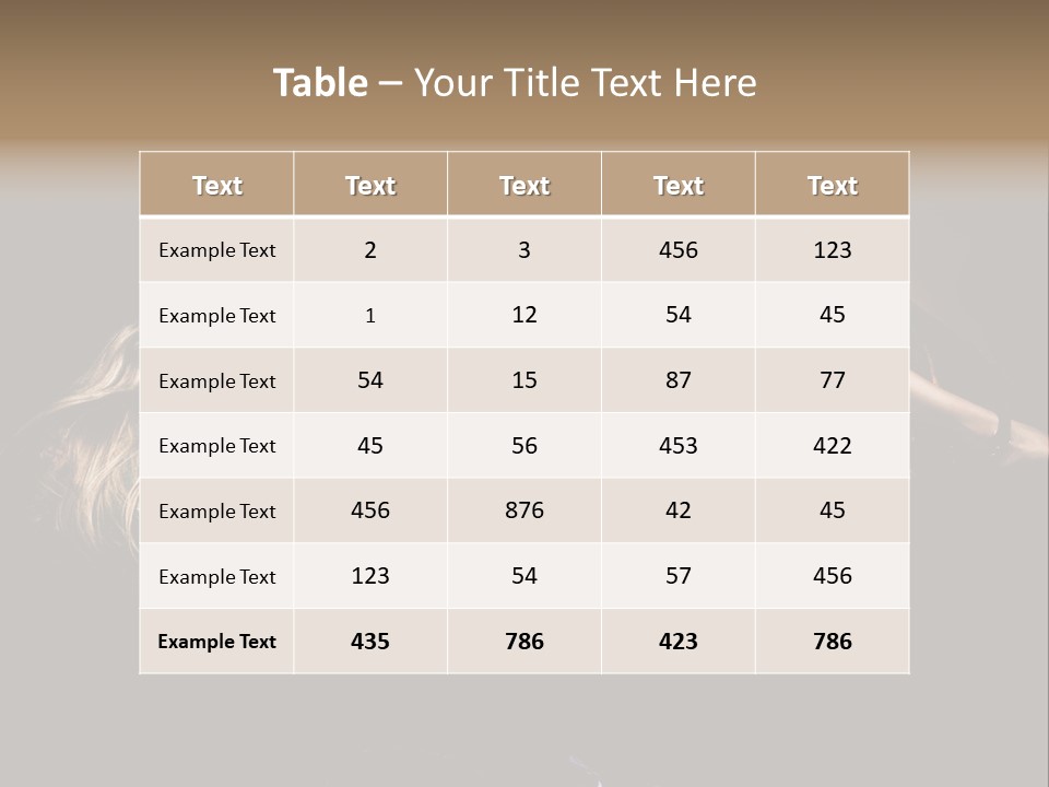 Leisure Figure Lascivious PowerPoint Template