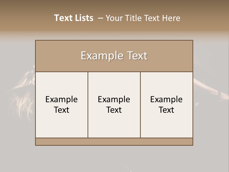 Leisure Figure Lascivious PowerPoint Template