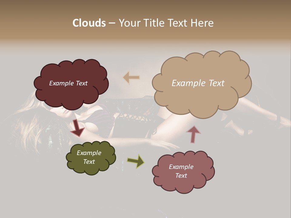 Leisure Figure Lascivious PowerPoint Template