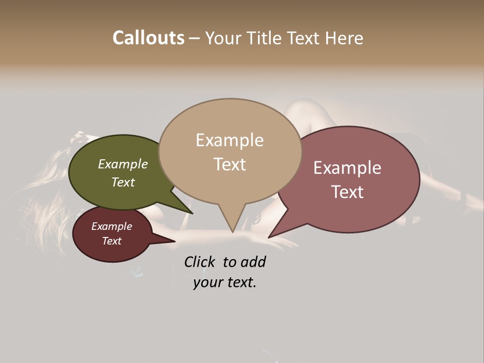 Leisure Figure Lascivious PowerPoint Template
