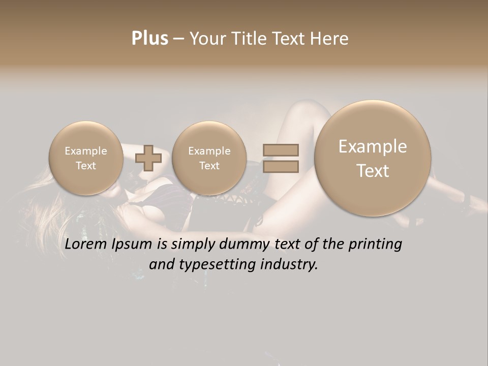 Leisure Figure Lascivious PowerPoint Template