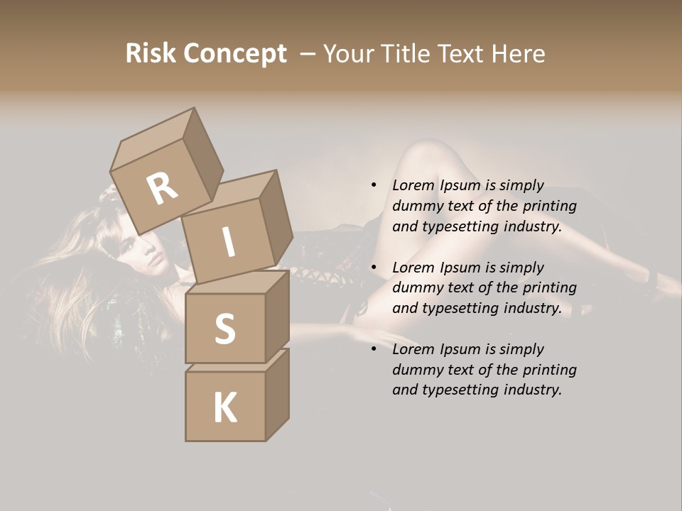 Leisure Figure Lascivious PowerPoint Template