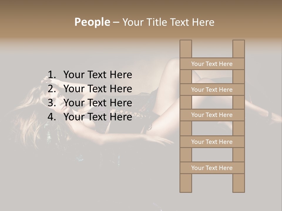 Leisure Figure Lascivious PowerPoint Template