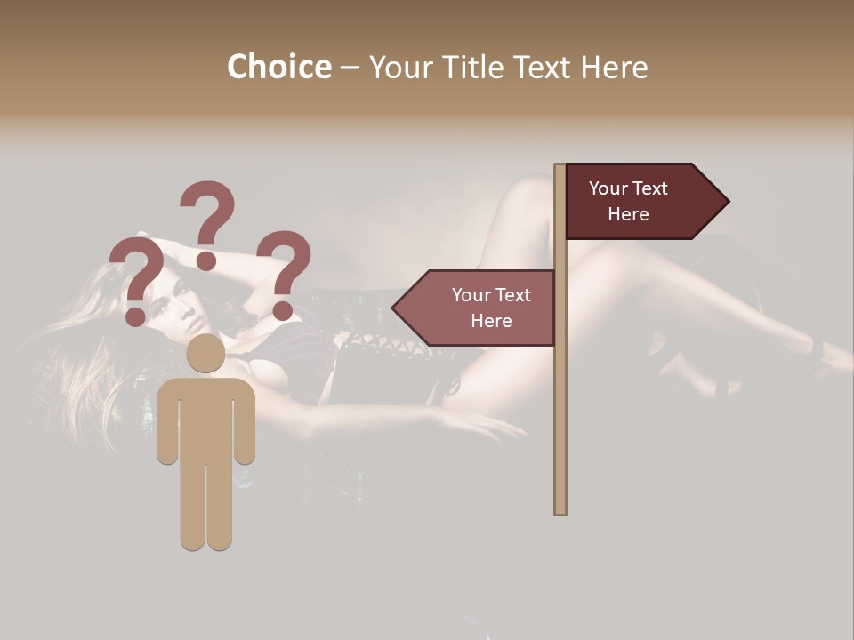 Leisure Figure Lascivious PowerPoint Template
