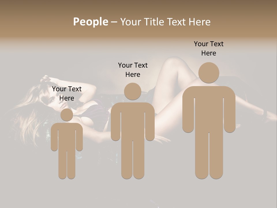 Leisure Figure Lascivious PowerPoint Template