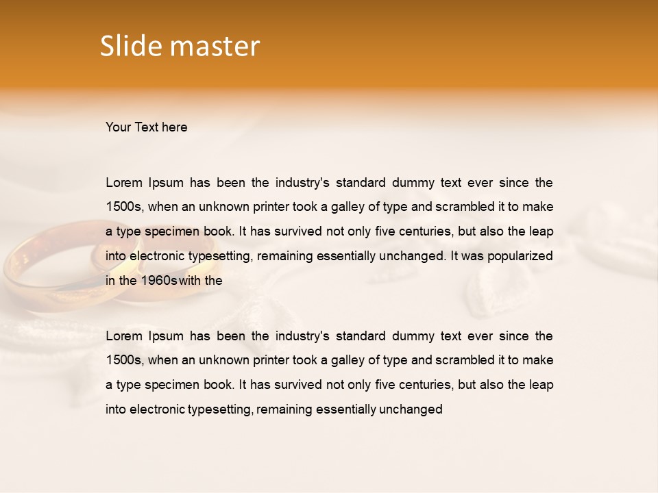 Bridal Copy Space Together PowerPoint Template