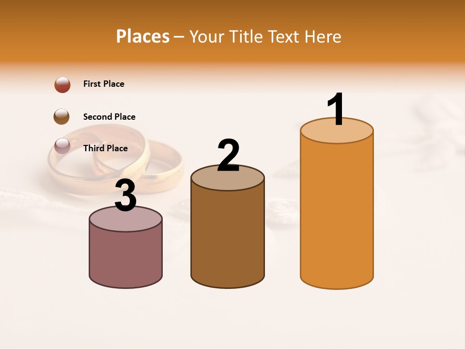 Golden Pair White PowerPoint Template