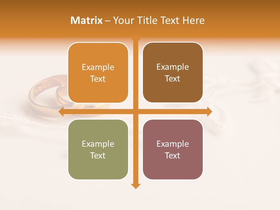 Golden Pair White PowerPoint Template