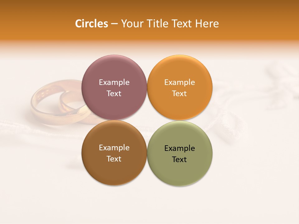 Golden Pair White PowerPoint Template