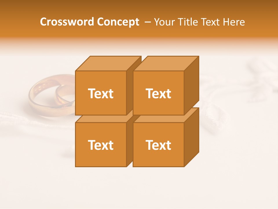 Golden Pair White PowerPoint Template