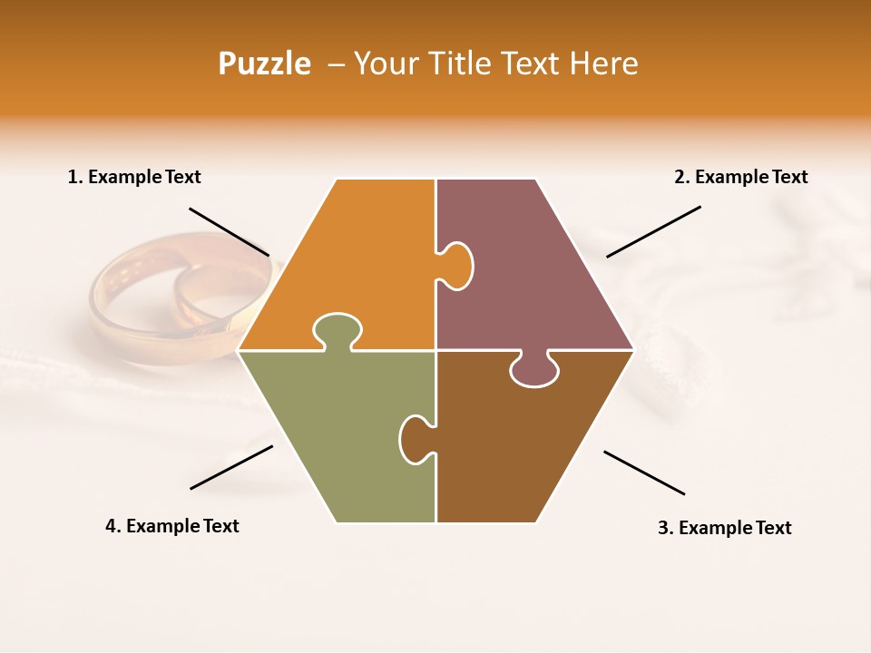 Golden Pair White PowerPoint Template