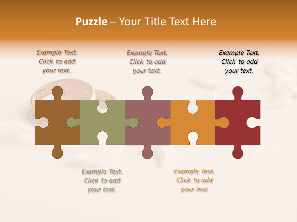 Golden Pair White PowerPoint Template