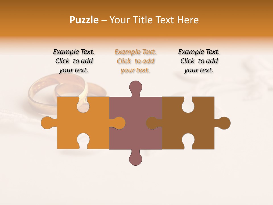 Golden Pair White PowerPoint Template