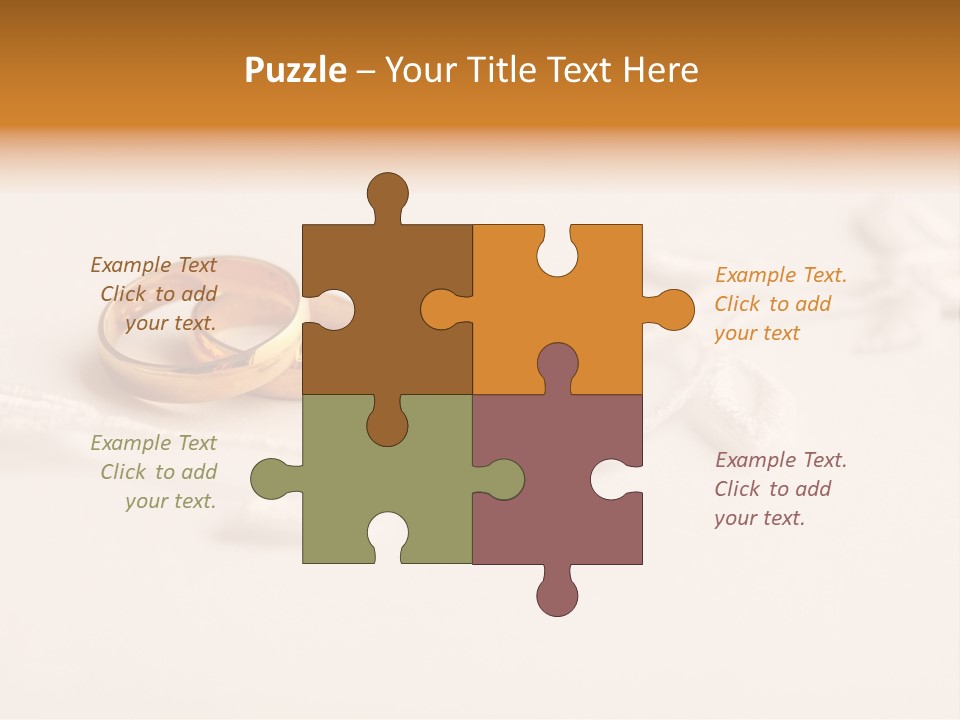 Golden Pair White PowerPoint Template