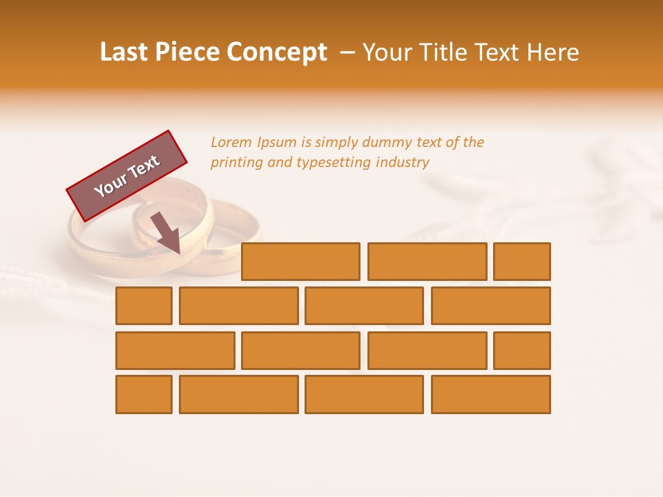 Golden Pair White PowerPoint Template