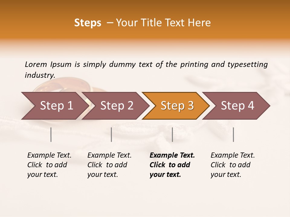 Golden Pair White PowerPoint Template