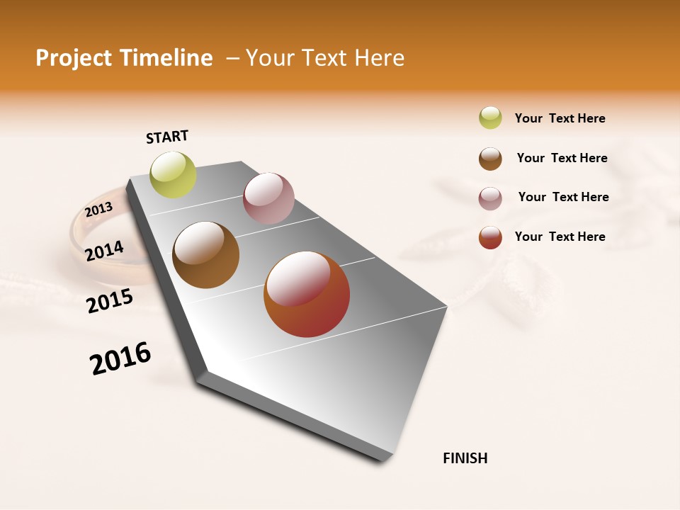Golden Pair White PowerPoint Template