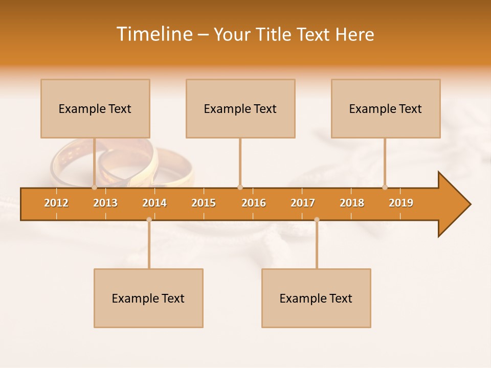 Golden Pair White PowerPoint Template