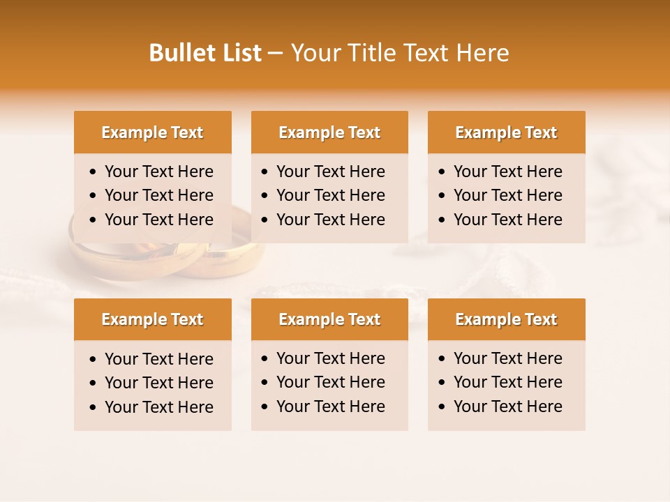 Golden Pair White PowerPoint Template