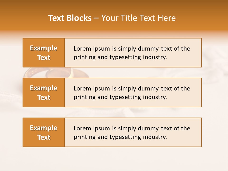 Golden Pair White PowerPoint Template