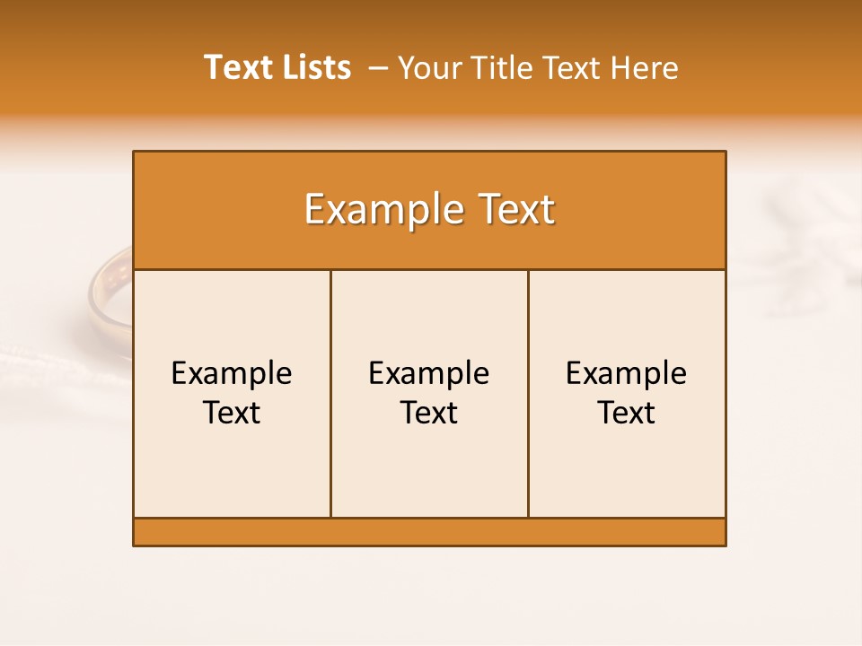Golden Pair White PowerPoint Template