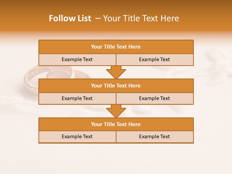 Golden Pair White PowerPoint Template