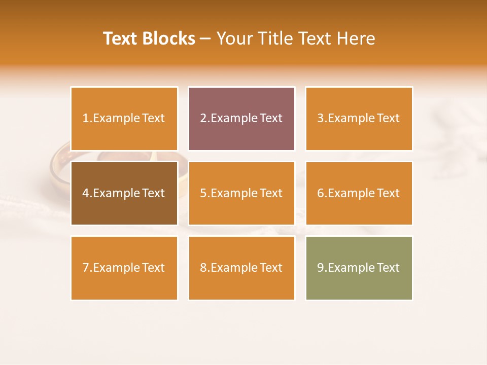 Golden Pair White PowerPoint Template