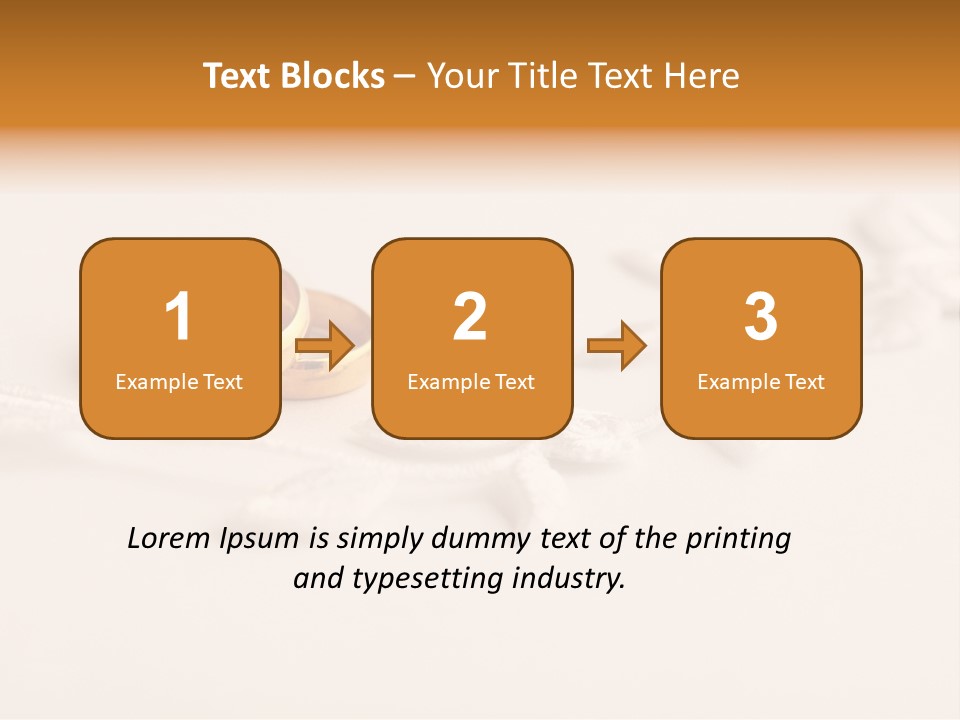 Golden Pair White PowerPoint Template