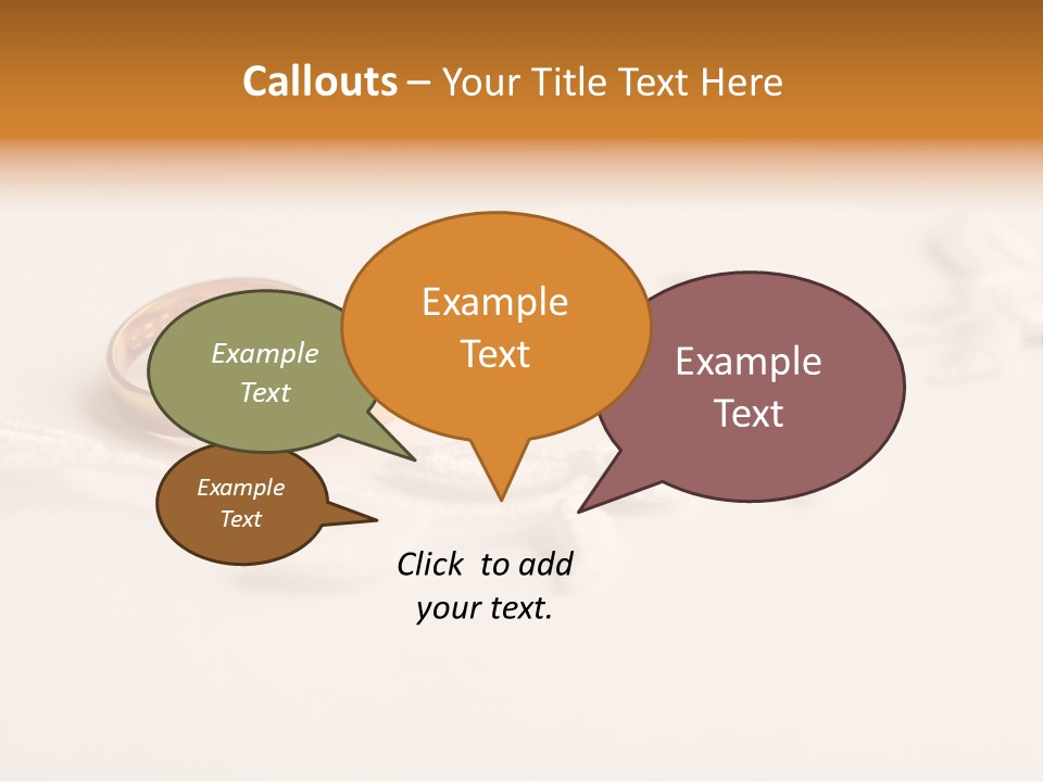 Golden Pair White PowerPoint Template