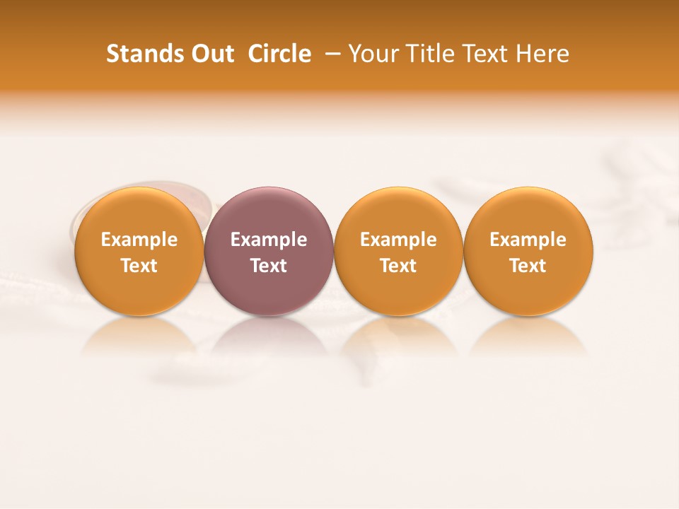 Golden Pair White PowerPoint Template