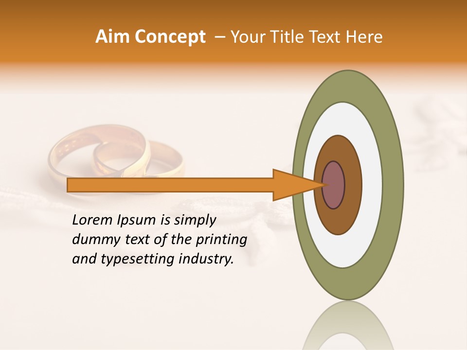 Golden Pair White PowerPoint Template