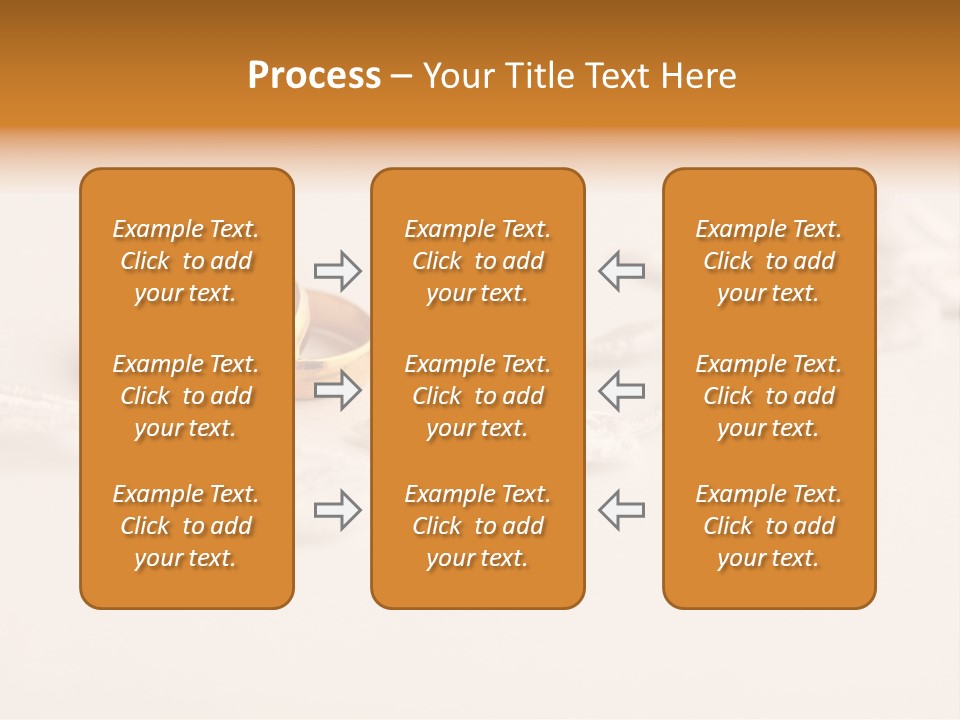 Golden Pair White PowerPoint Template