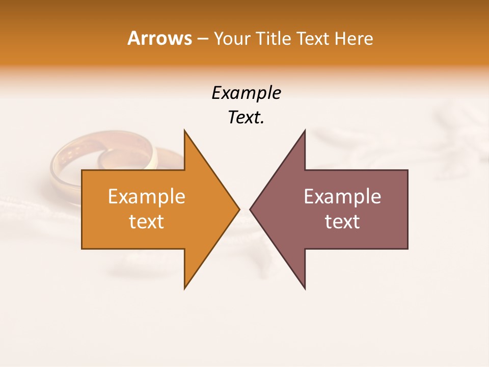 Golden Pair White PowerPoint Template