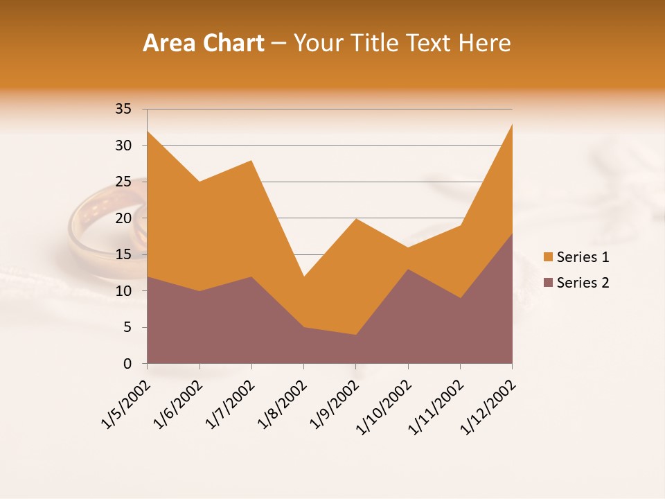 Golden Pair White PowerPoint Template