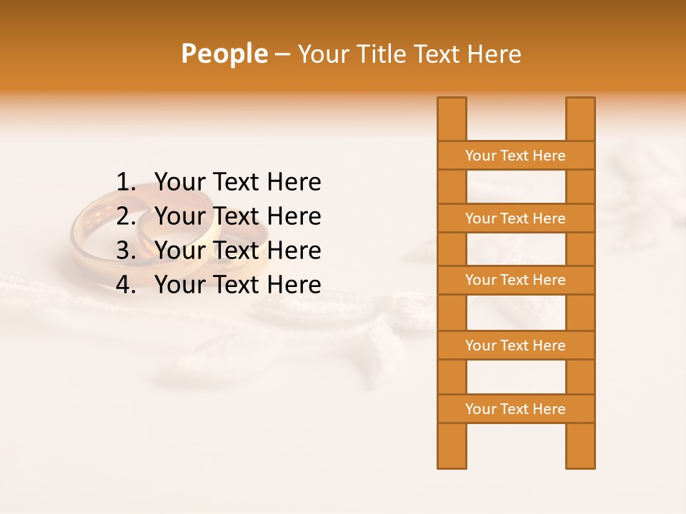 Golden Pair White PowerPoint Template