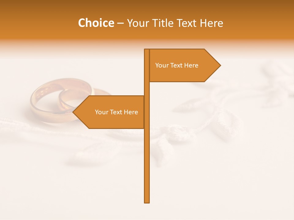 Golden Pair White PowerPoint Template