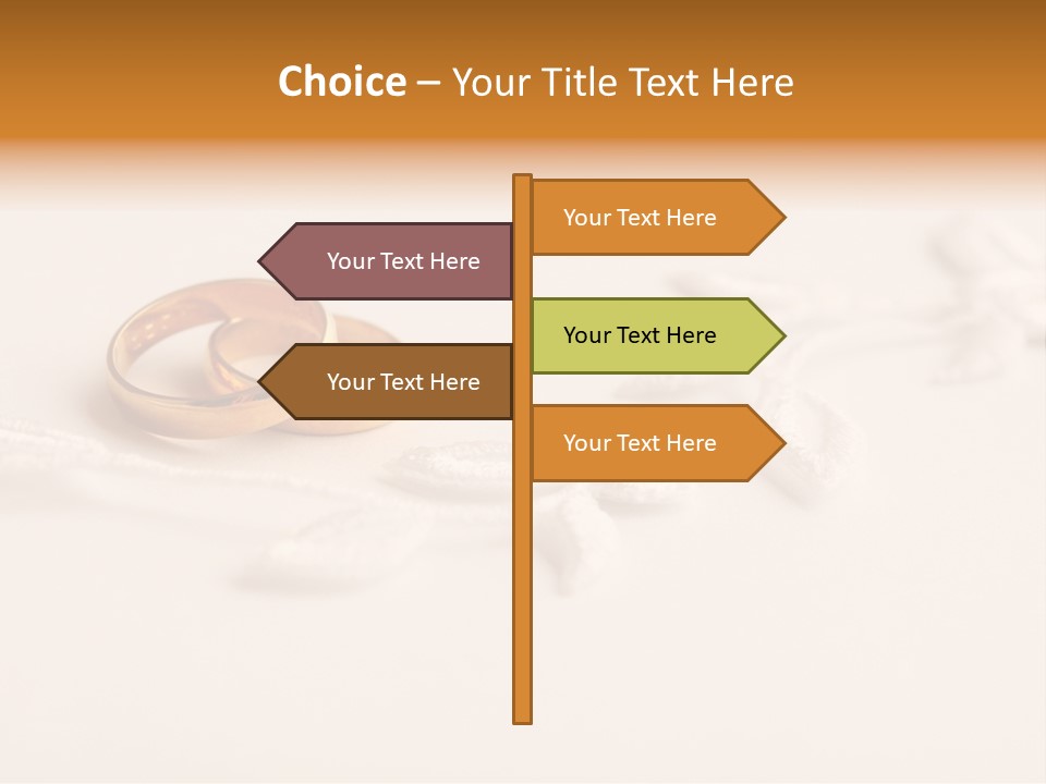 Golden Pair White PowerPoint Template