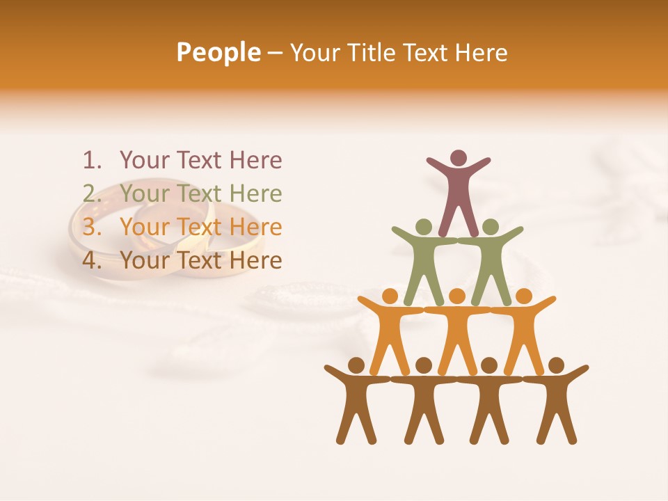 Golden Pair White PowerPoint Template