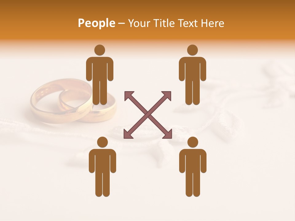 Golden Pair White PowerPoint Template