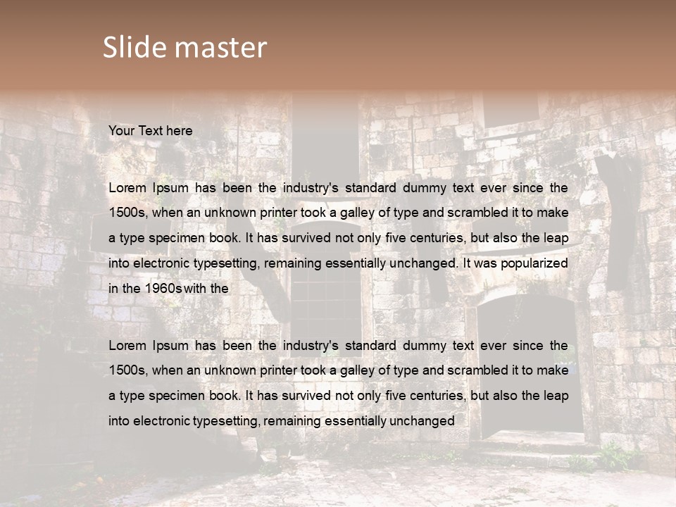 Indoor Building History PowerPoint Template