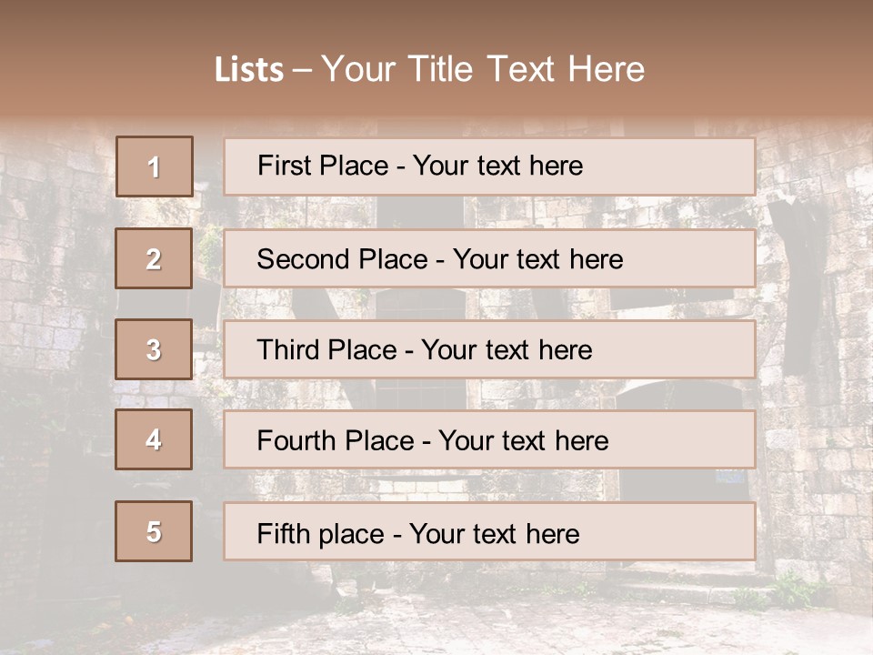 Indoor Building History PowerPoint Template